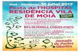 Moià - Diumenge, 16 juliol 2017 Festa de RESIDÈNCIA VILA DE MOIÀ PDF/FestaHospitalResidencia2017... · 2020. 4. 11. · Jornada de Portes . Obertes. A les 11h del matí, a la Sala