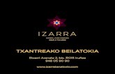 TXANTREAKO BEILATOKIA - Izarra Tanatorio · 2018. 10. 23. · TXANTREAKO BEILATOKIA Etxarri Aranatz 2, bis. 31015 Iruñea 948 05 90 90