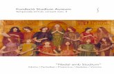 Fundació Studium Aureum · 2019. 12. 11. · cantoral del segle XV que recull la lletra i la música. Ja que a través del temps ha anat "sofrint" variacions, i podríem dir que