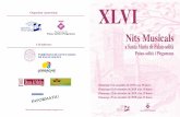 XLVI · 2020. 9. 18. · QUARTET DE CORDA UceLi De Vivaldi a Mozart _____ Diumenge 29 de setembre de 2019 a les 19 hores COR DE CAMBRA DE GRANOLLERS Cançó tradicional de Catalunya