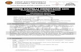 ENTRE CASTELLS ORIENTACIÓ 2019 · 2019. 2. 7. · GRUP EXCURSIONISTA. CAPGIRELL VILAJUÏGA. Cursa Muntanya ENTRE CASTELLS 2019. C/ Sant Sebastià núm. 39 17493 VILAJUÏGA Tel. 646