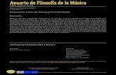Anuario de Filosofía de la Músicafilosofiadelamusica.es/dig/a2019b.pdfde su Manual de filosofía de la música (2018), y a través de las lecciones periódicas de la conformada «Escuela