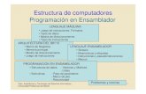 Estructura de computadores Programación en EnsambladorFundamentos de los computadores Pedro de Miguel, Paraninfo/Thomson-2006 (capítulo 13) Estructura de computadores: problemas