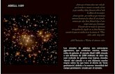 ABELL 1689 Antes que el viento fuera mar volcado, · ABELL 1689 Los cúmulos de galaxias son estructuras gigantescas, que contienen cientos, incluso milesde galaxias.El cúmuloAbell