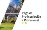 Pago de Pre-inscripción a Profesional · 2020. 3. 20. · Inscripción de Vinculación • tu CAPP IA.vznce æ3démicol CIAA (Centro de Información y Atención a Alumnos) Serviciœ