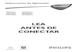 LEA ANTES DE CONECTAR - Philips · 2005. 5. 19. · Instrucciones de Operación Televisor LEA ANTES DE CONECTAR 25PT5541 28PW6441 29PT4641 28PW6542 29PT5642 32PW6542 W RECICLABLE