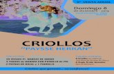 CRIOLLOS “PAYSSE HERRÁN” · 2019. 12. 4. · REFERENCIA DE PADRES Moro tapado. GERRERO LA INVERNADA (Halcón y Norteña) SALTEÑITO RUMBEADOR 1002. (Campesino y tormenta) De