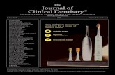 The Journal of Clinical Dentistry - VivaRep · 2019. 6. 12. · The Journal of Clinical Dentistry has been accepted for inclusion on MEDLINE, the BIOSIS, SCISEARCH, BIOMED and EMBASE