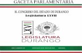Legislatura LXVIIcongresodurango.gob.mx/Archivos/lxvii/gacetas/Gaceta 143.pdf · Con fecha 15 de febrero de 2017, el C. Ricardo Castañon Rodríguez presento una propuesta para reformar