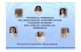 Provincia Colombo-Venezolana · vLas Hermanas del Buen Pastor Contemplativas compartimos con todas las Congregaciones Religiosas esta misión vAdemás, por pertenecer a una Congregación