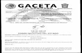GACETA · 2016. 3. 4. · GACETA DEL GOBIERNO ESTADO DE MÉXICO Periódico Oficial del-Gobierno del Es Soberano de México REGISTRODGC NUM. 001 3282801 Mariano Matamoros Sur No. 308,