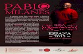 GIRA Renacimiento · 2014. 10. 30. · Pablo Milanés r,ecorrerá los escenarios españoles para presentar – en compañía de sus temas clásicos más queridos – las más recientes