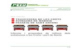 Informe i propostes de millora dels autobusos a les Corts i part de … · 2020. 12. 26. · les Corts només sentit Llobregat i per l’avinguda de Madrid només sentit Besòs és