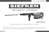 SD5519 manual de usuario esp - ing - SIEFKEN · 2020. 9. 11. · ROTOMArtillo sds MAX 1.7OOw Modelo: SD5519 Instrucciones Antes de usar esta herramienta, por favor lea cuidadosamente