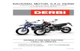 NACIONAL MOTOR, S.A.U. DERBI R DRD Racing 125 cc 4T 2009 E3.pdfsenda r/sm drd racing 125cc 4t 2009 e3. identificacion de modelos representados en este catalogo segun los digitos siguientes
