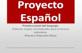 Proyecto 3: Bajo otra mirada....PROYECTO ESPAÑOL: Docente: Alejandra Mejía Llamas Construir definiciones: mapas y crucigramas. Práctica social del lenguaje: Elaborar mapas conceptuales