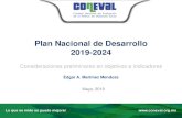 Título de la presentación Plan Nacional de Desarrollo 2019-2024 · 2019. 5. 22. · Sede donde se realizará la presentación Plan Nacional de Desarrollo 2019-2024 Consideraciones