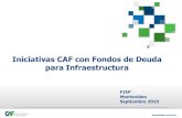Iniciativas CAF con Fondos de Deuda para Infraestructura · 2018. 10. 22. · CAF, Infraestructura y Sector Privado Los Fondos de Deuda “Senior” para Infraestructura resultan