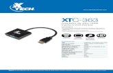 XTC-363 DS SPA-2020-03-5 - Xtech · • El convertidor de HDMI a VGA transporta señales de vídeo desde un dispositivo HDMI compatible a un monitor o proyector dotado con un puerto
