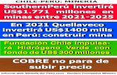 COBRE no para de subir precio - mineriachile.com€¦ · COBRE no para de subir precio CHILE-PERU: MINERIA SouthernPerú invertirá US$1.771 millones en minas entre 2021-2025 En 2021