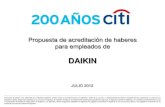 DAIKINdaikin.glanzdesign.com/ago12/Citi2012.pdf · 2012. 7. 31. · DAIKIN . JULIO 2012 . BENEFICIO EXCLUSIVO – EMPLEADOS DE DAIKIN . Exclusivo para empleados de DAIKIN que acrediten