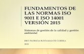 FUNDAMENTOS DE LAS NORMAS ISO 9001 E ISO 14001 … · FUNDAMENTOS DE LAS NORMAS ISO 9001 E ISO 14001 VERSIÓN 2015 Sistemas de gestión de la calidad y gestión ambiental IBET PATRICIA