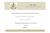 Declaración Conclusion 2013-02 - UAN - Universidad Autónoma de … · 2018. 9. 7. · declaraciÓn patrimonial y de intereses inicial. nota: sÍrvase revisar el instructivo antes