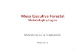 MES Forestal 06.05.16 - Lampadia · 2018. 7. 18. · Logros%de%la%Mesa%Ejecu*va%Forestal:%Resumen% • Se"permite"el"uso"de"laproducción"(o"vuelo"forestal)"como"garankamobiliaria,"