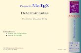 Proyecto MaTEXiespravia.com/.../22769/mod_resource/content/1/DeterS2.pdfProyecto MaTEX Determinantes Fco Javier Gonz´alez Ortiz Directorio Tabla de Contenido Inicio Art´ıculo c