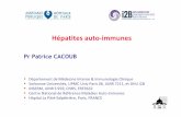 h patites autoimmunes [Mode de compatibilit ] · 2016. 9. 5. · Diagnostic des hépatites auto-immunes • Aucun élément n’est spécifique (biologique, immunologique, histologique)