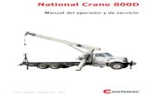 National Crane 800D - Manitowoc · 2020. 6. 26. · El idioma original de esta publicación es el inglés. ADVERTENCIA Propuesta 65 de California La inhalación de gases de escape