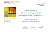 El Recurso Eólico, Selección de Emplazamientos y la Ingeniería de la Energía … · 2020. 6. 12. · El recurso eólico, la selección de emplazamient os y la ingeniería de la