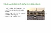 U.D. 2. LA APARICIÓN Y EXPANSIÓN DEL ISLAM. · 2020. 10. 8. · Gabriel y le comunicó que sería el profeta de una nueva religión: el Islam. - Empieza a predicar en La Meca →