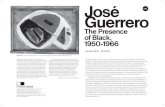 José Guerrero...José Guerrero The Presence of Black, 1950-1966 Programada per commemorar el centenari del naixement de José Guerrero (Granada, 1914 - Barcelona, 1991), aquesta exposició