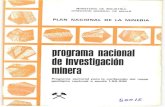 PROGRAMA NACIONAL DE INVESTIGACION MINERAinfo.igme.es/SidPDF/021000/892/Programa nacional de... · 2007. 7. 27. · El "Programa sectorial para la confección del mapa geológico