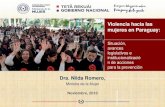 Violencia hacia las mujeres en Paraguay · Costos empresariales de la violencia en el Paraguay (año 2015) Los costos de la violencia contra las mujeres son altos: por un lado, está