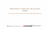 Memòria i informe de gestió 2020...La Carta Municipal de Barcelona, aprovada per la Llei 22/1998, de 30 de desembre, crea a l'article 61, el Consorci de Serveis Socials de Barcelona