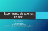 Experimento de axiomas en Arielkali.azc.uam.mx/clc/03_docencia/posgrado/c_artificial/...Video completo del experimento •Percepción •Memoria •Atención •Planeación •Emoción