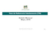 BOLETIN MENSUAL TASA TRI-Mayo 2019 - Camara de Bancoscamaradebancos.fi.cr/wp-content/uploads/2018/01/BOLETIN...Microsoft PowerPoint - BOLETIN MENSUAL TASA TRI-Mayo 2019 Author Proyectos