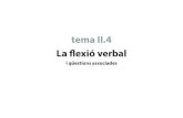 temaII.4 Laflexióverbal - UJIsifre/llengua1/l1apunts/tII4 flex verbal.pdf13 LlenguaCatalanasifre II.4. La flexió verbal unamentiramoltbonica Amb els verbs de la 1a conjugació (-ar),