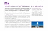 la emPreSa líder en energía Solar Por ConCentraCIón (CSP ......2015/07/08  · En el sur de España, Torresol Energy posee una planta de energía Gemasolar, la primera central comercial