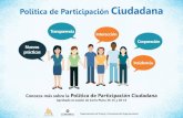 Política de Participación Ciudadana · 2020. 12. 6. · Comparta una foto de un ejemplo de participación ciudadana en el Facebook de Conamaj: /conamaj Dé clic sobre esta cápsula