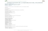 CONSTITUCION DE LA REPUBLICA DEL ECUADOR · 2017. 2. 20. · - Sección cuarta CONSTITUCION DE LA REPUBLICA DEL ECUADOR - Página 3 eSilec Profesional ... Se organiza en forma de