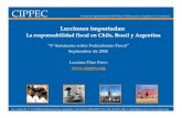 Lecciones importadas · 2020. 6. 26. · Lecciones importadas: La responsabilidad fiscal en Chile, Brasil y Argentina “9o Seminario sobre Federalismo Fiscal” Septiembre de 2006