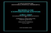 RODILLOS CONMEMORATIVOS AÑO 1987archivos.afinet.org/catalogos/Catalogo_RC_1987.pdf · 2012. 4. 6. · catalogos de historia postal moderna rodillos conmemorativos ... 16 al 21 de