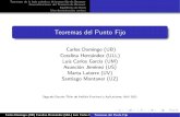 Teoremas del Punto Fijo - Universitat de València · 2012. 4. 17. · Teoremas de la bola peluda y del punto jo de Brouwer Generalizaciones del Teorema de Brouwer Equilibrios de