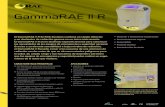 GammaRAE II RGammaRAE II R Detector y dosímetro de radiación en uno Sensor Sensores de radiación 3 cc de CsI (TI) con fotodiodo (canal bajo) Diodo PIN de energía compensada (canal