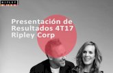 Presentación de PowerPoint...Presentación de Resultados 4T17 Ripley Corp Resultados acumulados 2017 Hechos relevantes 4T17 Resultados 4T17 Resultados por segmento Ripley a futuro