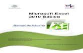 Microsoft Excel 2010 Básico - Universidad Nacional del Sur · 2015. 5. 21. · Microsoft Excel 2010 Básico Manual de Usuario Página 12 No. Elemento Descripción 1 Fichas Son categorías