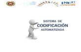 Sistema de codificación automatizada - CEPAL · 2019. 8. 19. · Preparación de los datos. Definen los procedimientos o rutinas que el sistema de codificación automática debe